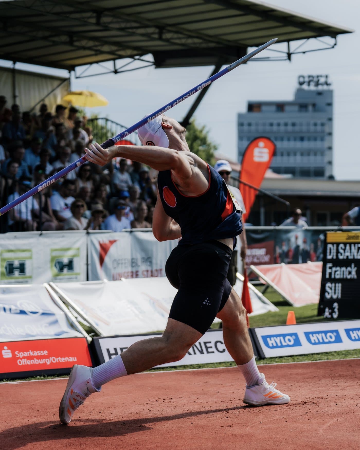 Franck Di Sanza en pleine action lors du concours d’Offenburg